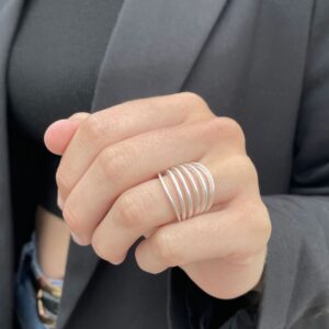 Mir Six Ring Silver Lady