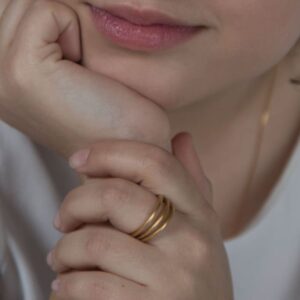 Mir Triple Ring Gold Lady