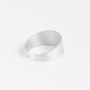 Moon M Open Ring Silver