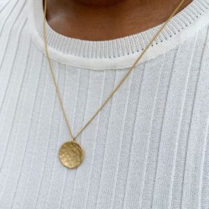 Moon Pendant Gold Lady