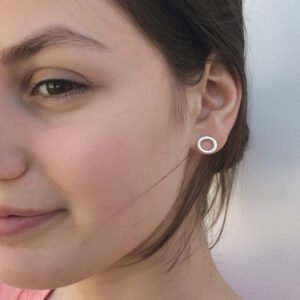 Nicola Earrings Silver Lady