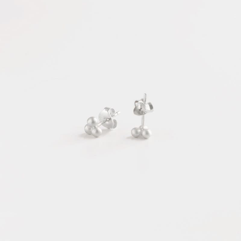 Nina-Triple-Earrings-Silver Nina Triple Earrings Silver