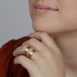 Nina two parts ring gold lady
