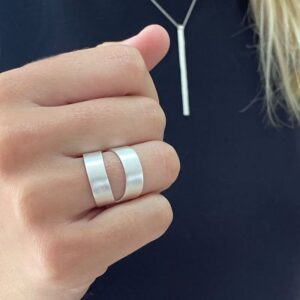 Nina two parts ring silver-lady