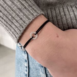 One Soul Nylon Circle Bracelet Silver Lady.