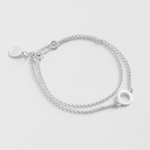 One Soul Circle Double Bracelet Silver