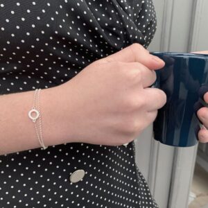 One Soul Circle Double Bracelet Silver Lady