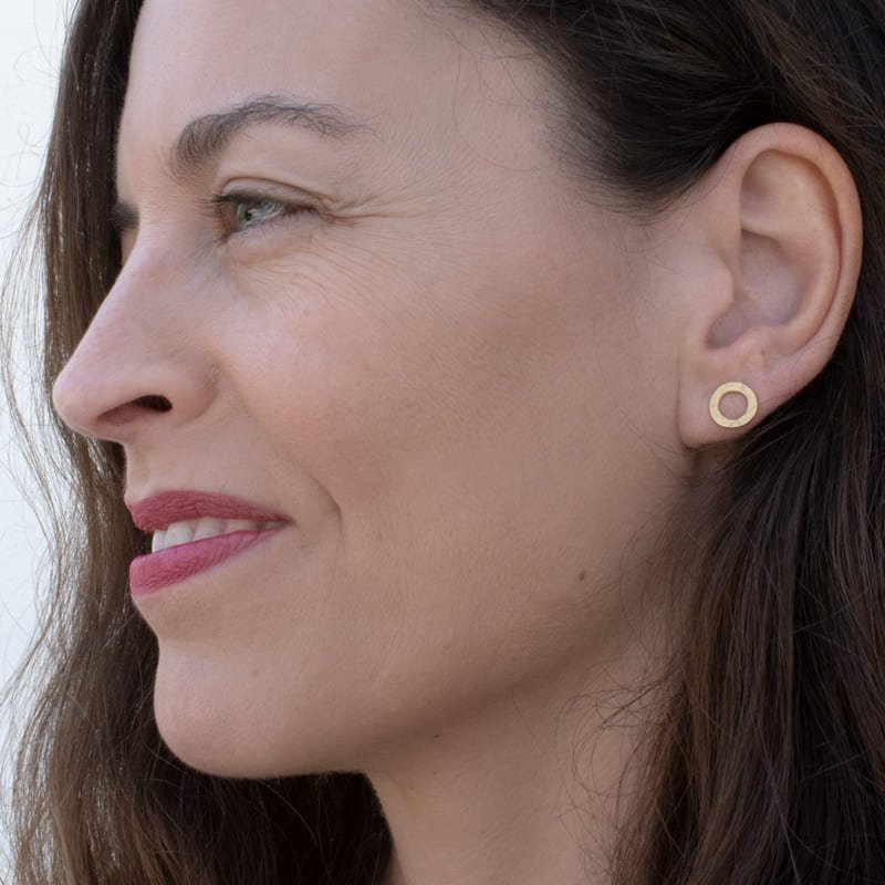 One-Soul-Circle-Earrings-gold-lady One Soul Circle Earrings gold lady