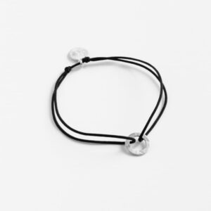 One Soul Nylon Circle Bracelet Silver