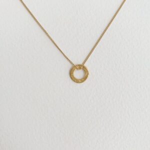 One Soul Circle Pendant Gold