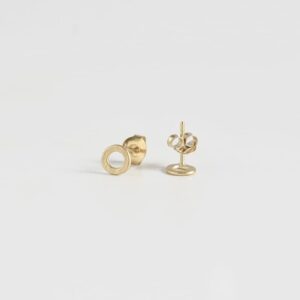 One Soul Supermini Circle Earrings Gold