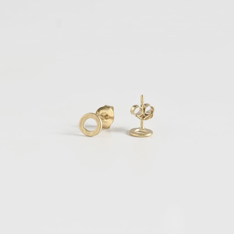 One-Soul-Supermini-Circle-Earrings-Gold One Soul Supermini Circle Earrings Gold