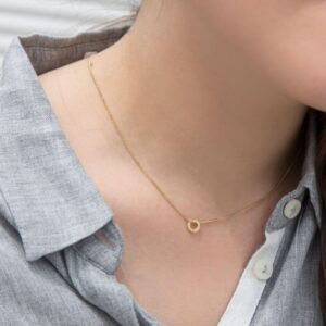 One Soul Supermini Circle Pendant Gold Lady