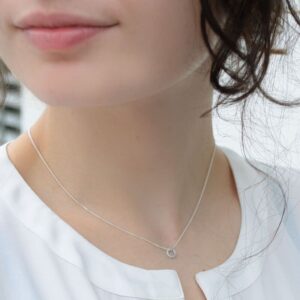 One Soul Supermini Circle Pendant Silver Lady