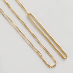Rock and Soul Long Necklace Gold