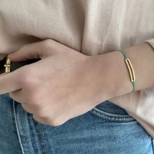 Rock and Soul M Nylon Bracelet Gold Lady
