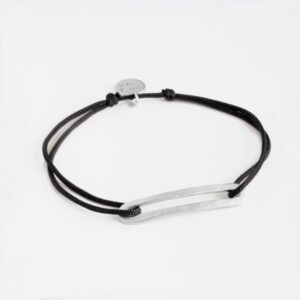 Rock and Soul M Nylon Bracelet Silver