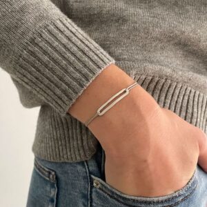 Rock and Soul M Nylon Bracelet Silver Lady