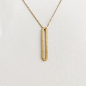 Rock and Soul M Pendant Gold