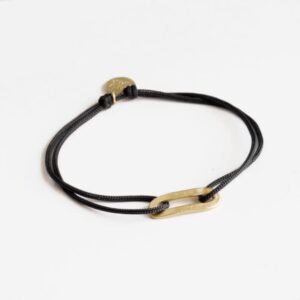 Rock and Soul S Nylon Bracelet Gold