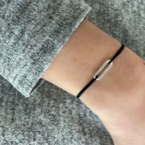 Rock and Soul S Nylon Bracelet Silver Lady