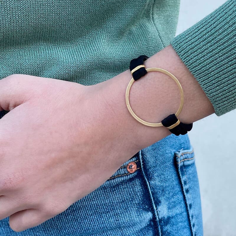 Sandra-Circle-Bracelet-Gold-Lady Sandra Circle Bracelet Gold Lady