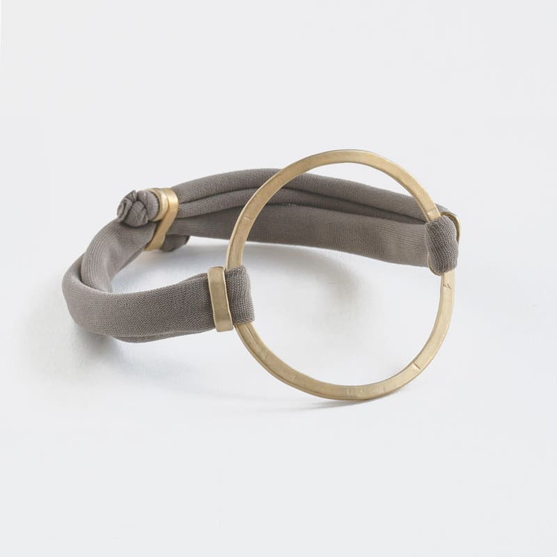 Sandra-Circle-Bracelet-Gold-Taupe Sandra Circle Bracelet Gold Taupe