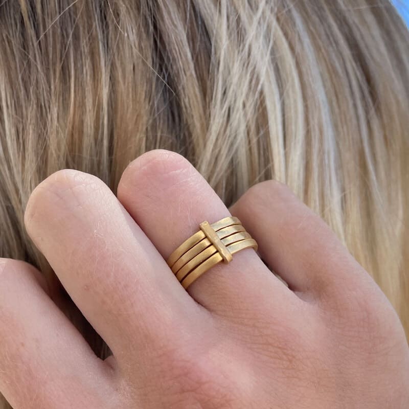 Sophie-4Mix-Ring-Gold-lady Sophie 4Mix Ring Gold lady