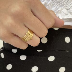 Sophie 5Mix Ring Gold lady