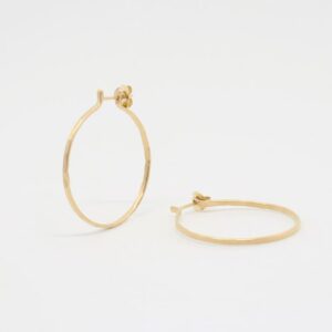 Sophie L Hoop Earrings Gold