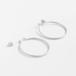 Sophie L Hoop earrings silver