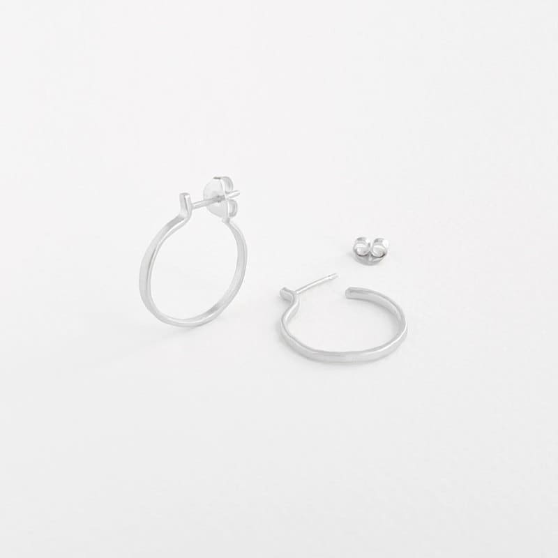 Sophie-M-Hoop-earrings-Silver Sophie M Hoop earrings Silver