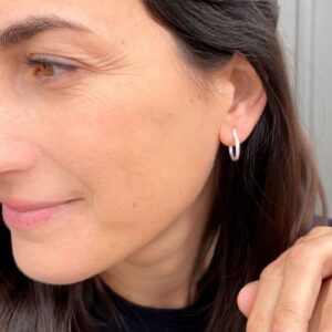 Sophie S Hoop Earrings Silver Lady