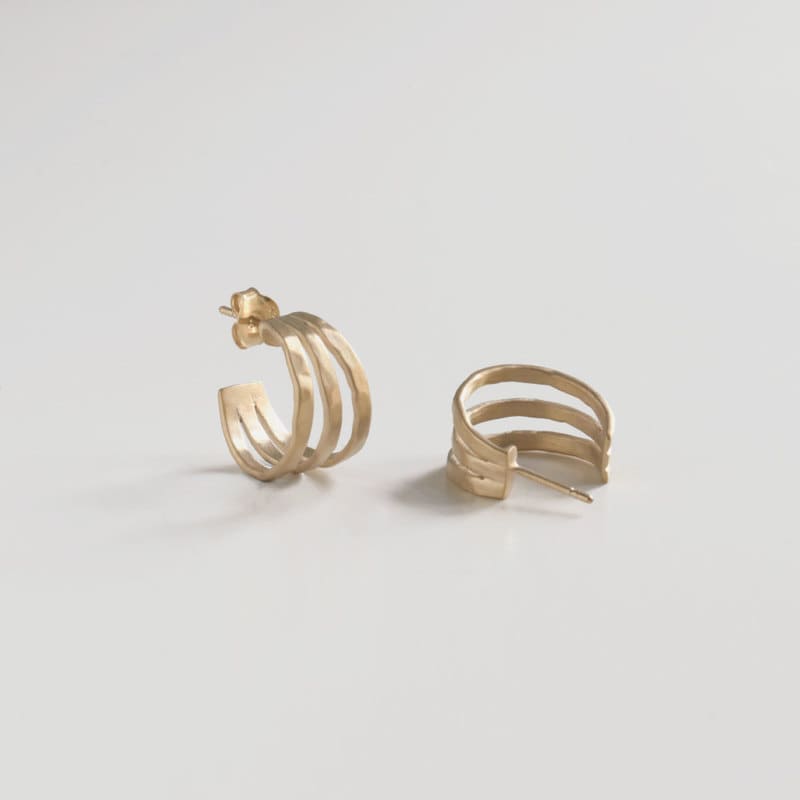 Sophie-Triple-Hoop-Earrings-Gold Sophie Triple Hoop Earrings Gold