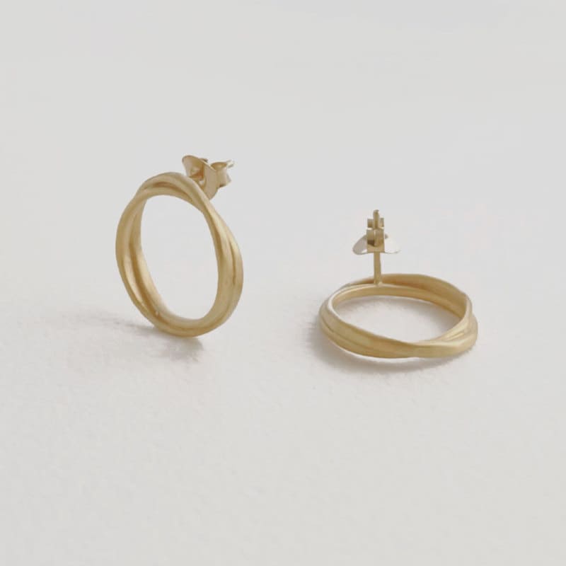 Sophie-Twin-M-Earrings-Gold Sophie Twin M Earrings Gold