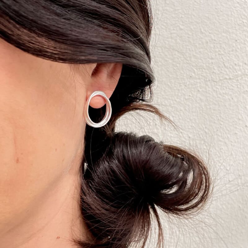 Sophie-Twin-M-Earrings-Silver-Lady Sophie Twin M Earrings Silver Lady