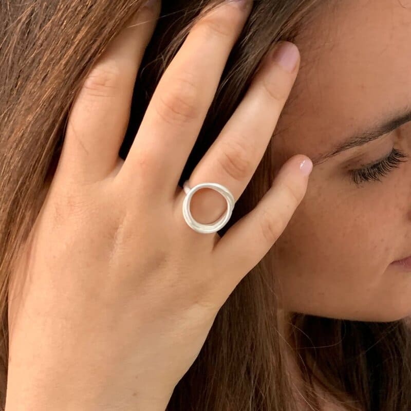 Sophie-Twin-Nicola-Ring-Silver-Lady Sophie Twin Nicola Ring Silver Lady