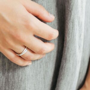 Sophie Twin Ring Silver Lady