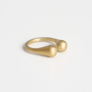 Teardrop ring gold