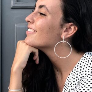 Twin Along XL earrings Silver Lady