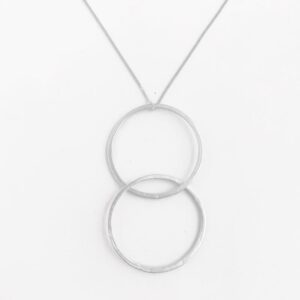 Twin L pendant Silver