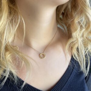 Twin S pendant Gold Lady