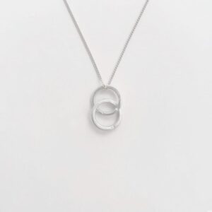 Twin S pendant Silver