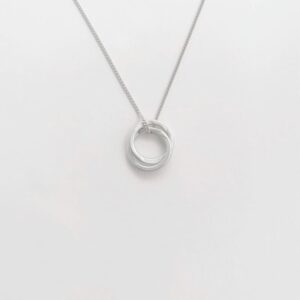 Twin S pendant Silver