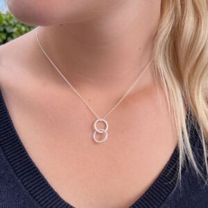 Twin S pendant Silver Lady