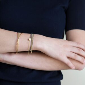 Twin XXL 2 in 1 Necklace Gold Ruthenium lady