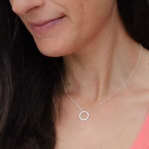 insieme circle pendant silver lady