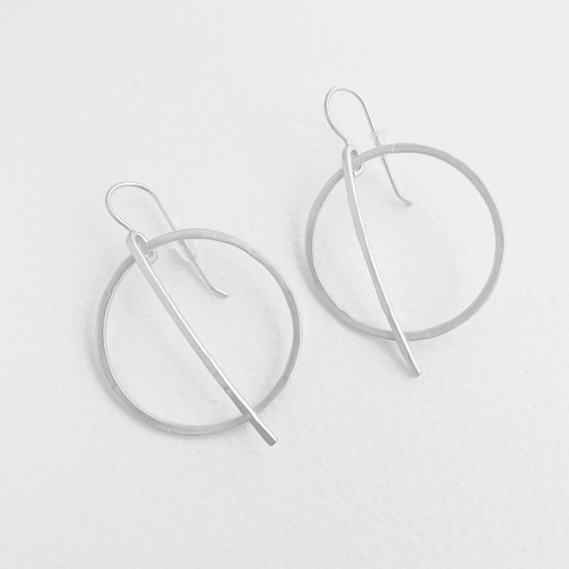 kam-around-M-earrings-silver kam around M earrings silver