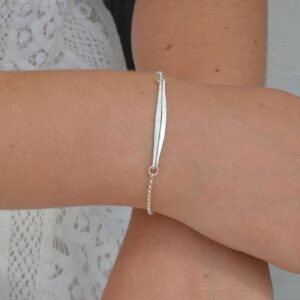 kam double stick bracelet silver lady