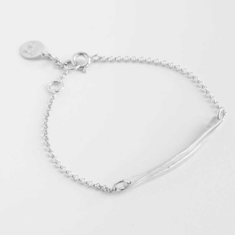 kam double stick bracelet silver